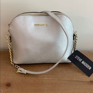 NWT Silver Steve Madden Purse